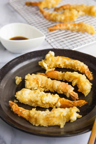 ebi tempura light crispy japanese shrimp tempura recipe